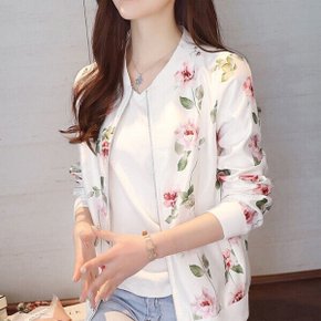 화이트 로즈 브라이트 지퍼 잠바 바람막이 집업 점퍼 자켓 여름 봄 가을 자켓 비치 수영복 봄 가을