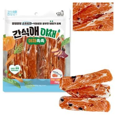 NS홈쇼핑 토리 강아지 간식 애야채 소프트 연어스테이크 150g[34586820]