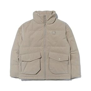 패딩 WQJ DUW22565E2 CORDUROY BASIC (코듀로이 베이직) 남여공용 다운 자켓 (Beige)