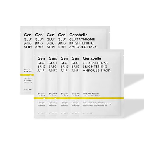 [1+1] 글루타치온 브라이트닝 앰플 마스크 (총 10매)