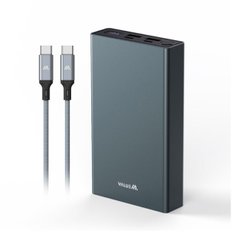 VALUEM 벨류엠 초고속 메탈 PD 22.5W PPS 대용량 보조배터리 20000mAh CtoC 60W 0.5M 패브릭케이블 포함