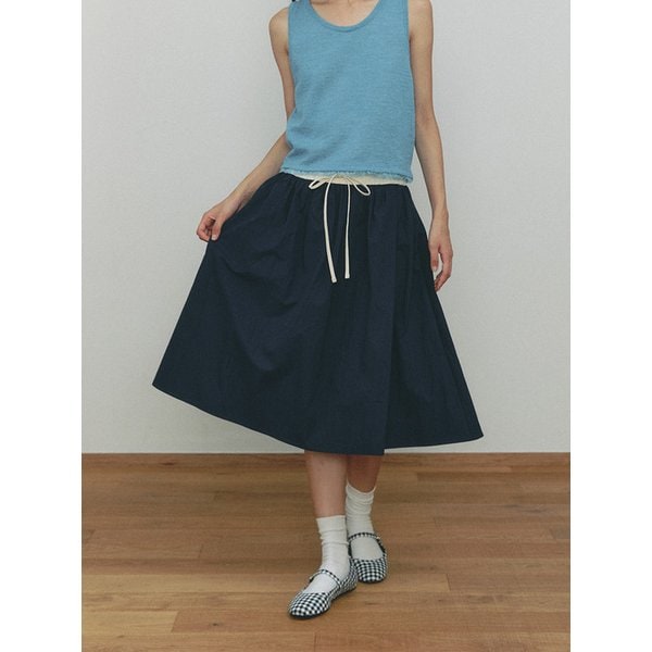 BANDING ROPE MIDI SKIRT(NV)