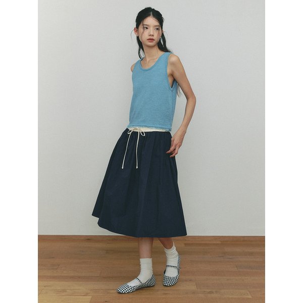 BANDING ROPE MIDI SKIRT(NV)