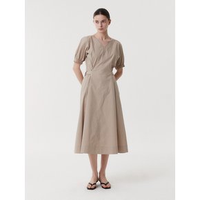 VOLUME DRESS (BEIGE)