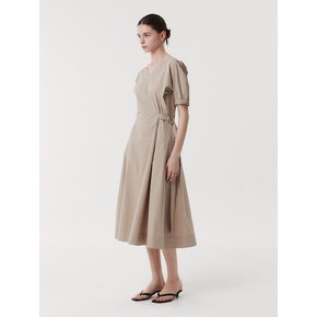 VOLUME DRESS (BEIGE)