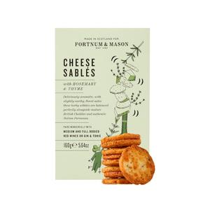 [해외직구] 포트넘앤메이슨 치즈 사브레 로즈마리 싸임 160g 2팩 Fortnumandmason Fortnums Cheese Sables with Rosemary & Thyme 160g