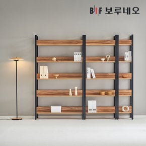 [착불]뮤지 5단 철제 책장 거실 서재 인테리어 만화 책꽃이 모듈 수납 2400 G세트