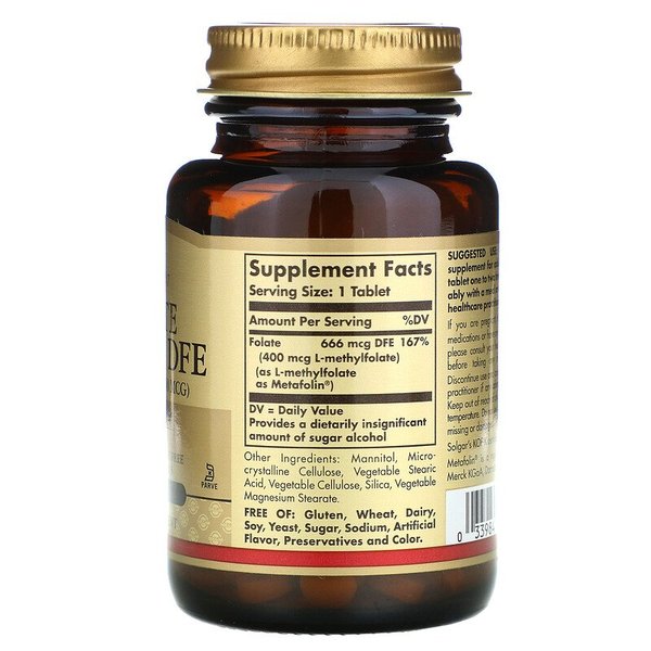 엽산 666mcg 메타폴린 엽산 400 mcg 100정 X 2통