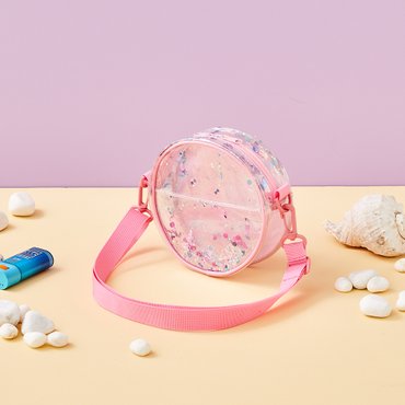 모던하우스 키즈토이백_글리터 비치크로스백_핑크