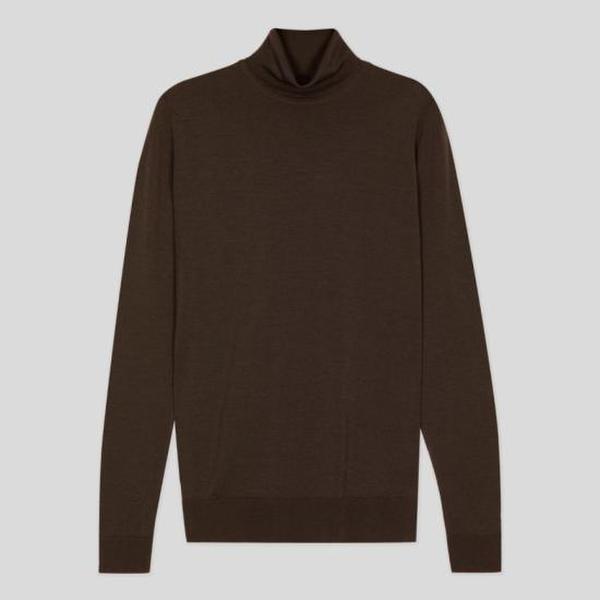 존스메들리 스웨터 CHERWELL PULLOVER ROLL NECK LS TRUFFLE