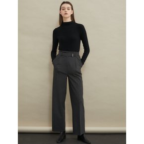 Martin highwaist wide slacks [Charcoal]