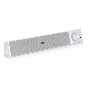 BZ-L1 사운드바(화이트) USB전원 외부입력(AUX)  헤드폰연결 마이크입력 게이밍스피커 RGB LED