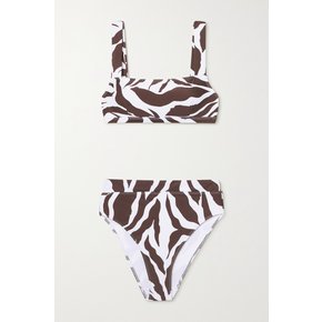 + Net Sustain Marta Zebra-print Bikini 브라운