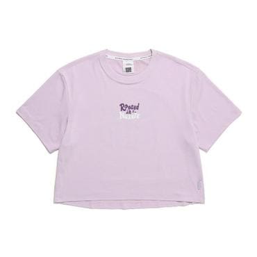 내셔널지오그래픽 【특가할인30%▼】N242WTS420 여성 그래픽 크롭 티셔츠 LAVENDER(전2종)(정상가:59,000원)