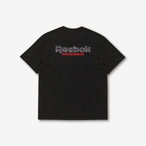 실리콘 그래픽 티셔츠 - 블랙 RETS4ER65BK