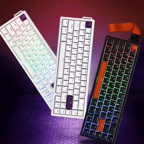 EPOMAKER HE68 자석축 기계식 키보드 Gasket구조 RT 게이밍 유선 연결 RGB