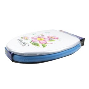 양변기뚜껑 쿠션변기커버 특대o형소프트 카바 블루 (WC9076E)