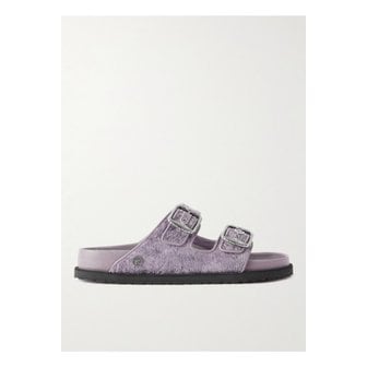 버켄스탁 아리조나 벨벳 샌들 퍼플 46376663162939141