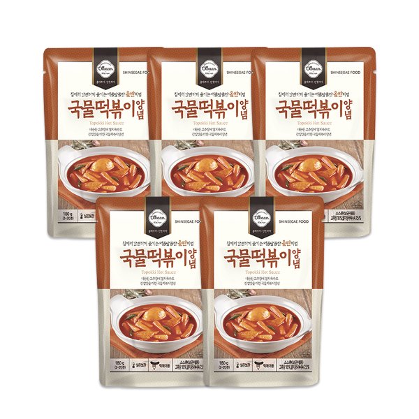 [올반키친] 국물떡볶이양념(180G)*5개