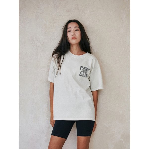 Skuv Dyed Print T-Shirts Beige