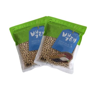 햇사래 [2023년산/무료배송]백태(450gx2봉/900g)