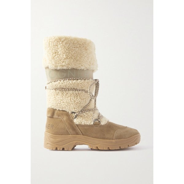 Alta Badia 2 B Shearling And Suede Snow Boots 샌드