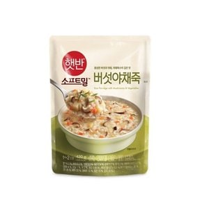 CJ제일제당 햇반 소프트밀 버섯야채죽 420g x3개