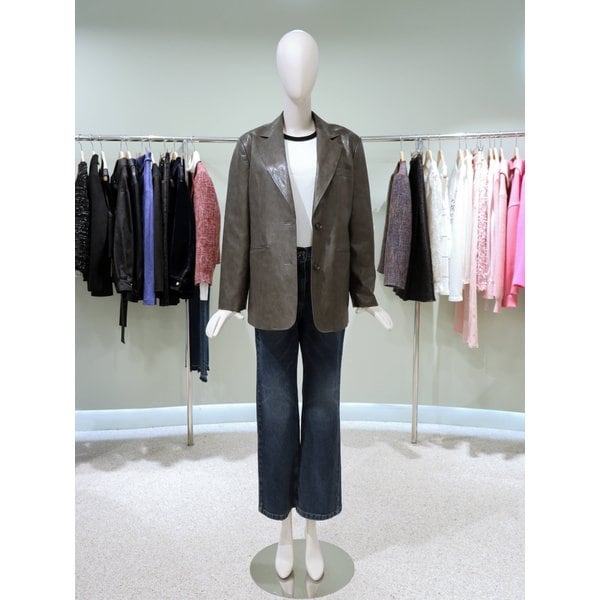 [파주점] 빈티지 스타일 레더 자켓 L261PSG651