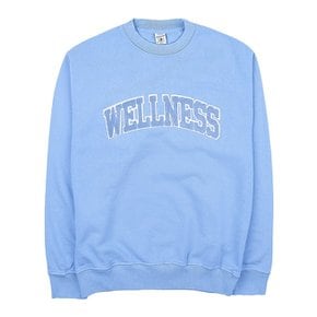 [라벨루쏘] [스포티앤리치] 공용 웰니스 맨투맨 티셔츠 WELLNESS BOUCLE CREWNECK HYDRANGEA WHITE