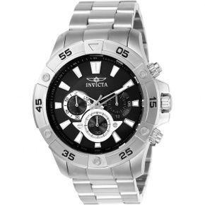 영국 인빅타 다이버워치 INVICTA Pro Diver Mens 쿼츠워치 with 크로노그래프 Display and Silve