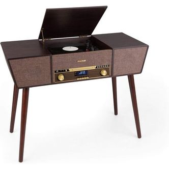  영국 아우나 턴테이블 auna Belle Epoque 1912 Retro Record Player - Vinyl Turntable 3 Speeds