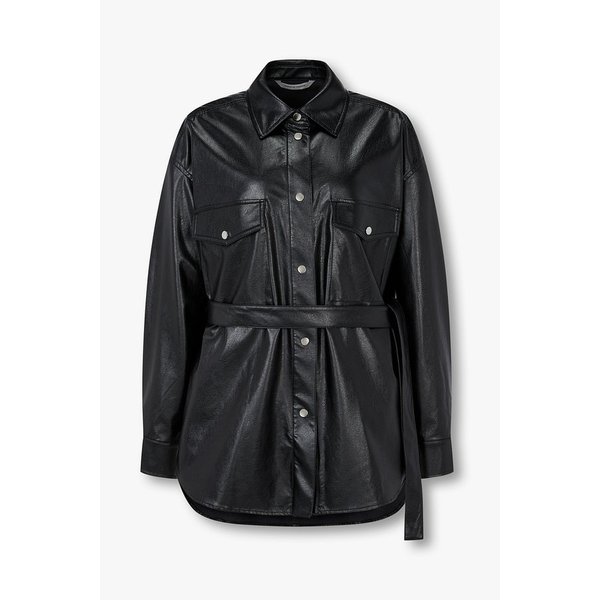 [파주점] 신세틱 레더 롱 셔츠 자켓 7126175500