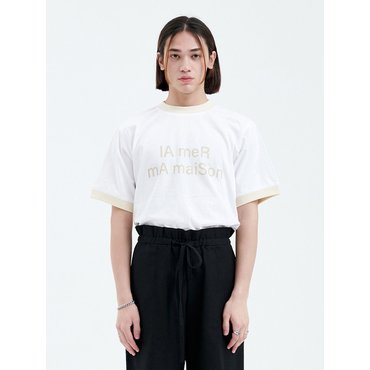 라멀마메종 STANDARD FIT COLOR LIP T WHITE