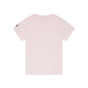 몽클레어 L19518C0001089AUM 503 LIGHT PINK SHORT SLEEVE T SHIRT WITH EMBROIDERED LOGO A