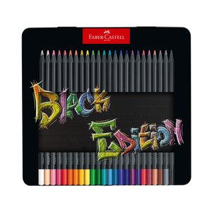 파버카스텔 블랙 에디션 색연필 24색 틴케이스