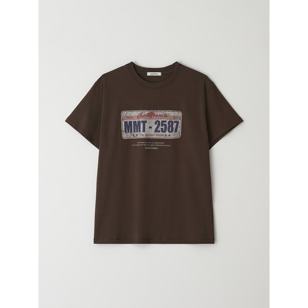 [2차 리오더] Vintage number t-shirt _ Brown