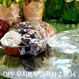 원포장 OPP 무지 비닐봉투(크라상) 23x24 [300장]