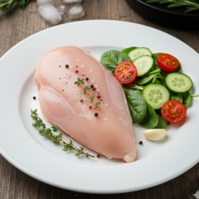 [델리팜] 무항생제 국내산 닭가슴살 (냉장, 400g)