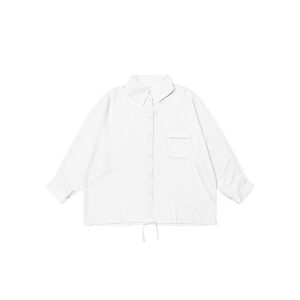 여성 오픈 칼라 블라우스 (WHITE)