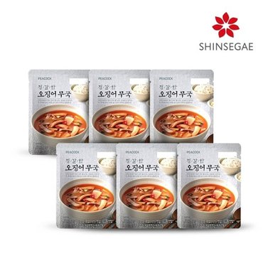 피코크 정갈한 오징어 무국 500g x 6팩