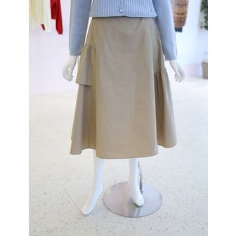 올리브데올리브 [여주점] 여성 셔링 디테일 백 밴딩 A라인 스커트 YW6SS273