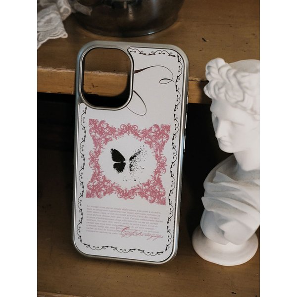 White Le Clef de Papillon MIRROR case