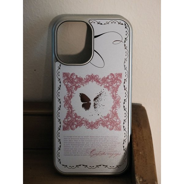 White Le Clef de Papillon MIRROR case