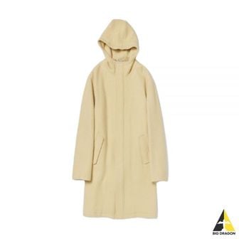 오라리 오라리 BRUSHED ALPACA WOOL MELTON HOODED COAT LIGHT BEIGE (A23AB02AS) (브러시드 알