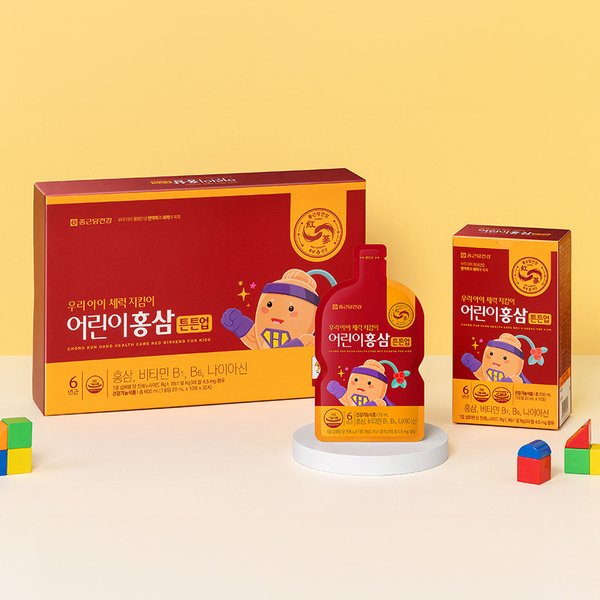 키즈 면역 지킴이 국내산 6년근 어린이 홍삼 스틱 1세트 (총30포)