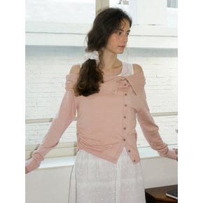 [3color] lady off shoulder knit 245