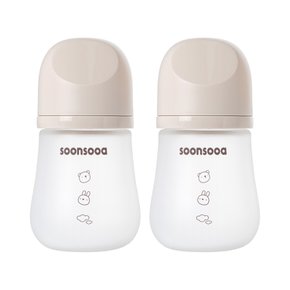 트윈팩 실리콘 코팅 유리젖병 노꼭지