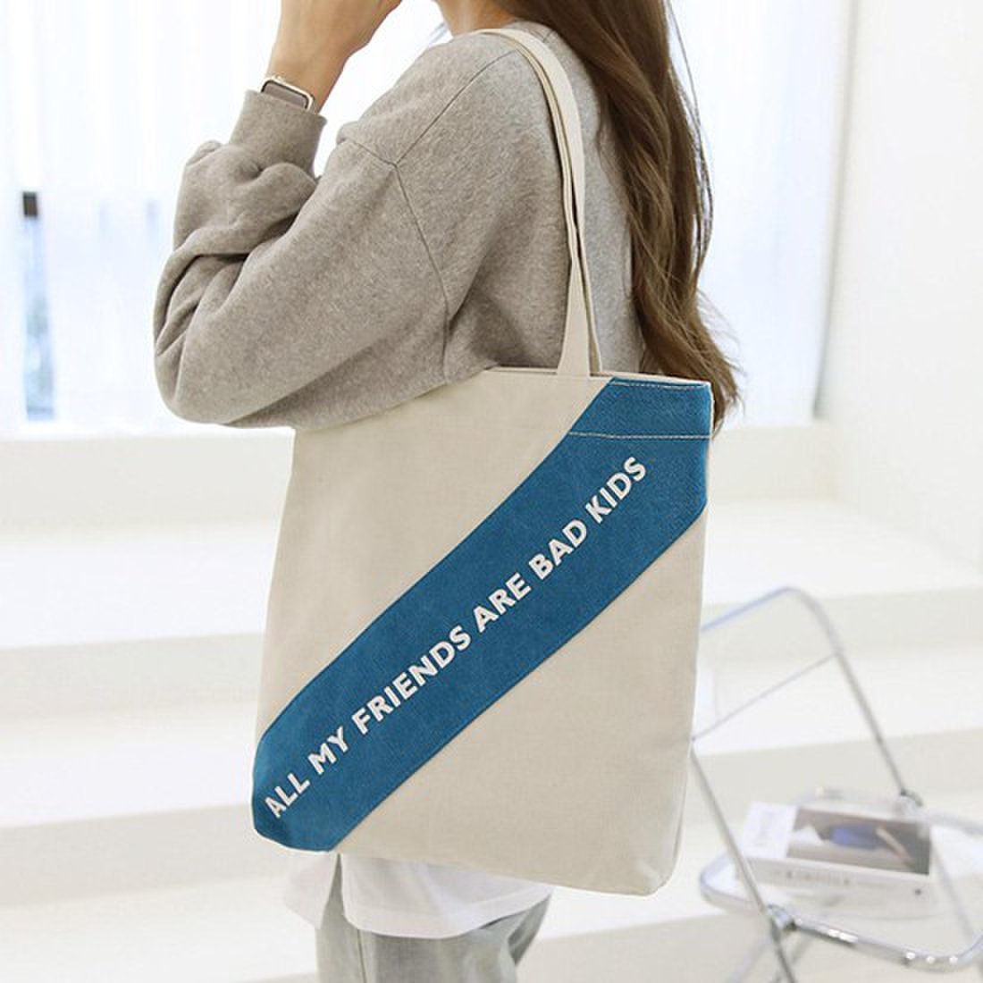 프롬헤븐 프렌즈 남여공용 캔버스 에코백 H797, 이마트몰, 당신과 가장 가까운 이마트 프롬헤븐 프렌즈 남여공용 캔버스 에코백 H797