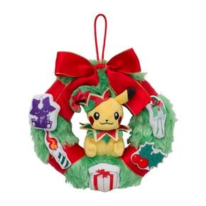 일본 포켓몬 센터 공식 리스 봉제인형 피카츄 Pokemon Christmas Toy Factory