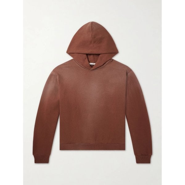 프란지스카 가먼트 다이 디스트레스드 로고 저지 후드 티셔츠 46376663162970014